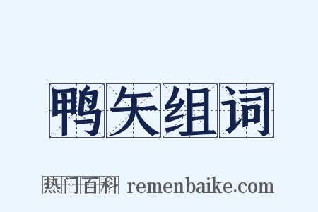 鸭矢组词是什么意思的图片